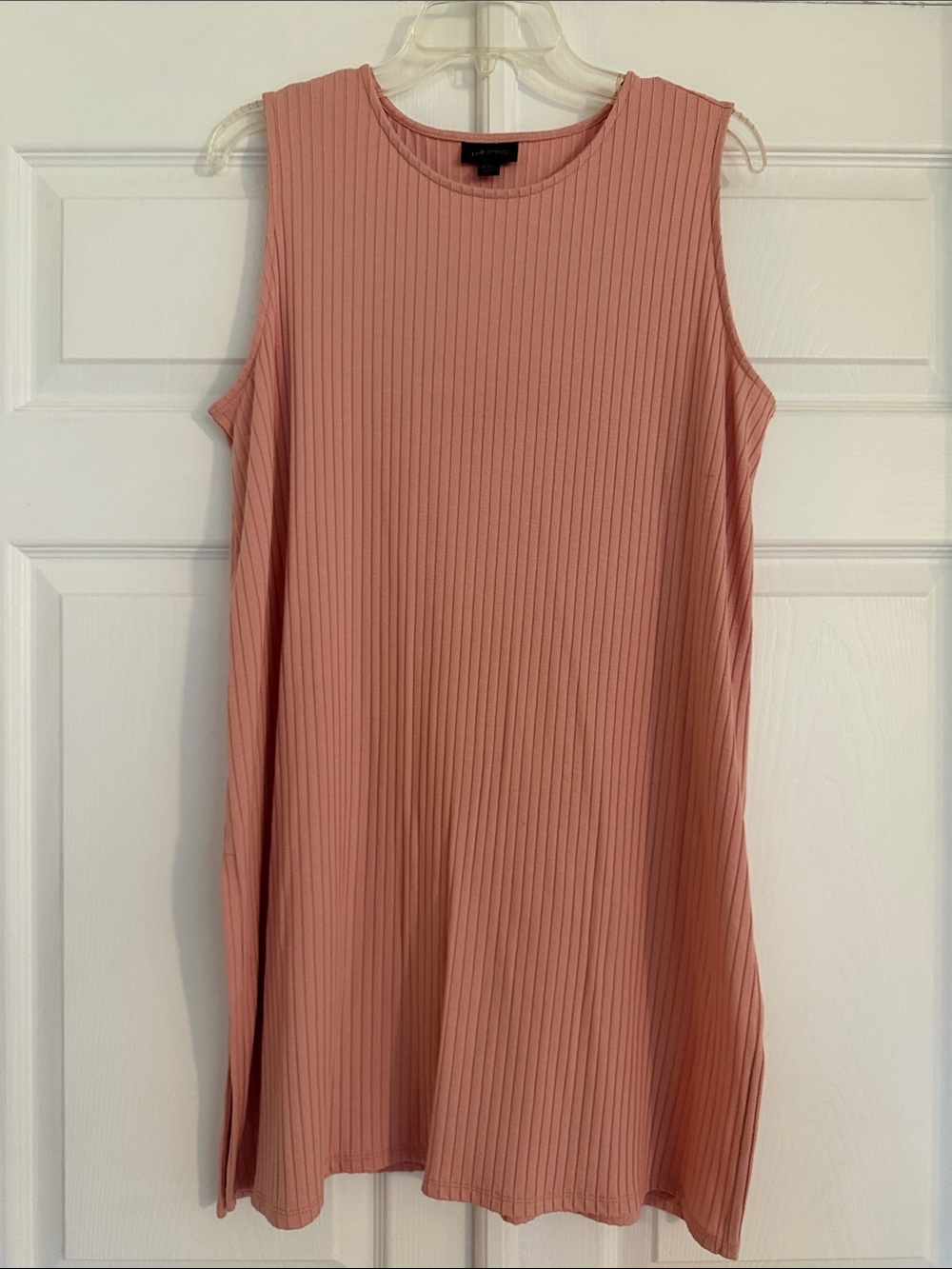 J Jill Sleeveless Ribbed Tunic- Dusty Rose